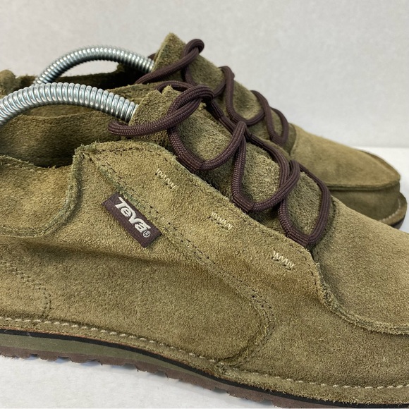 Teva Mush Atoll Olive Green Suede Lace Up Casual Chukka Boot 1001417; Men’s Sz 8 - Picture 7 of 16